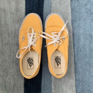 vans authentic mustard shoes